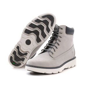 TIMBERLAND WOMEN'S KEELEY FIELD 6 IN LACE UP LT GREY NUBUCK BOOT A26JM ALL SIZES